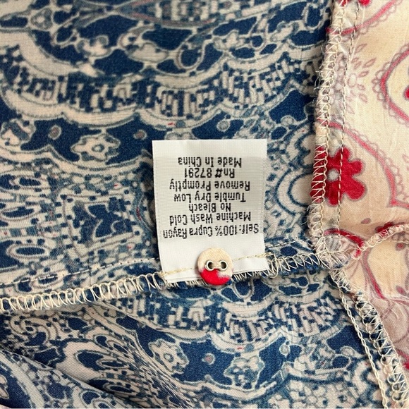 Johnny Was Multicolor Floral Button Long Sleeve Dress - Picture 11 of 14